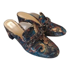 Enzo Angiolini Gilian women’s round toe Multicolor Mules Sz 7